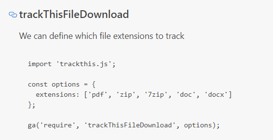 jQuery trackThis.js
